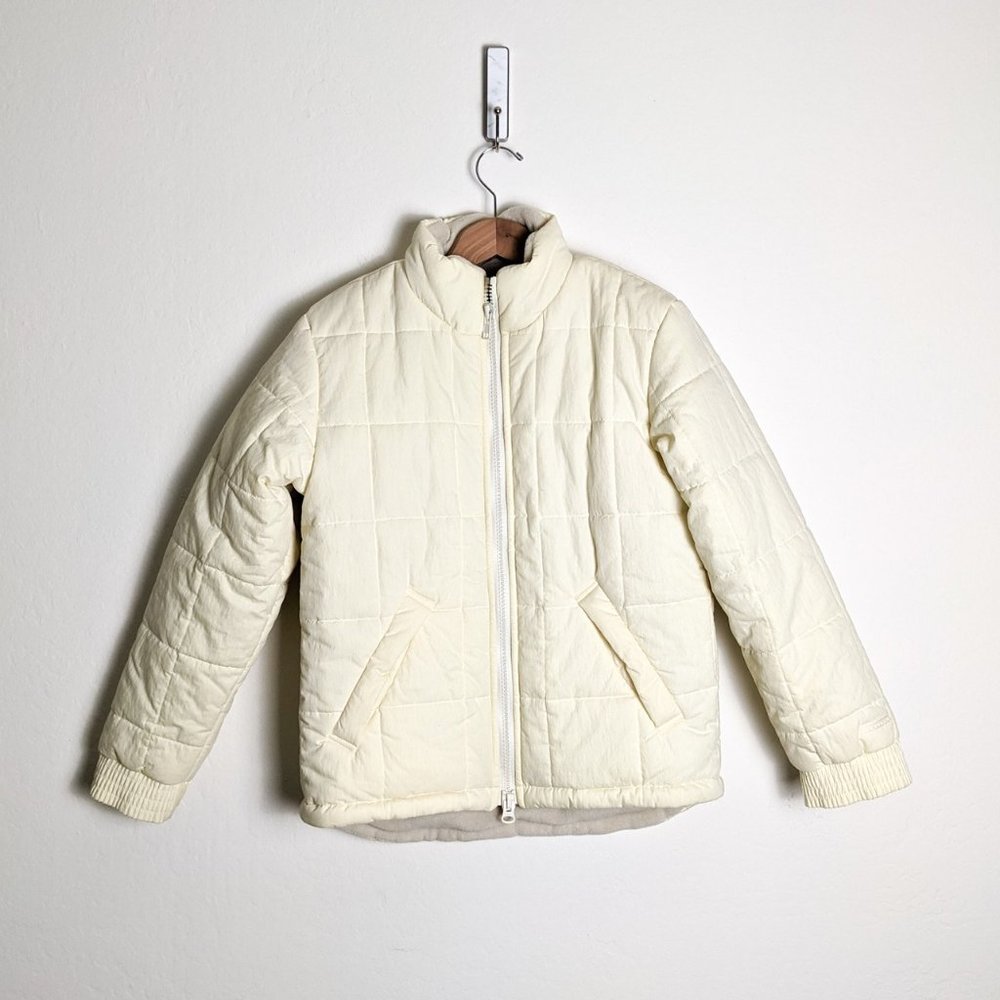 Ralph Lauren Pale Yellow Zip Up Puffer Jacket